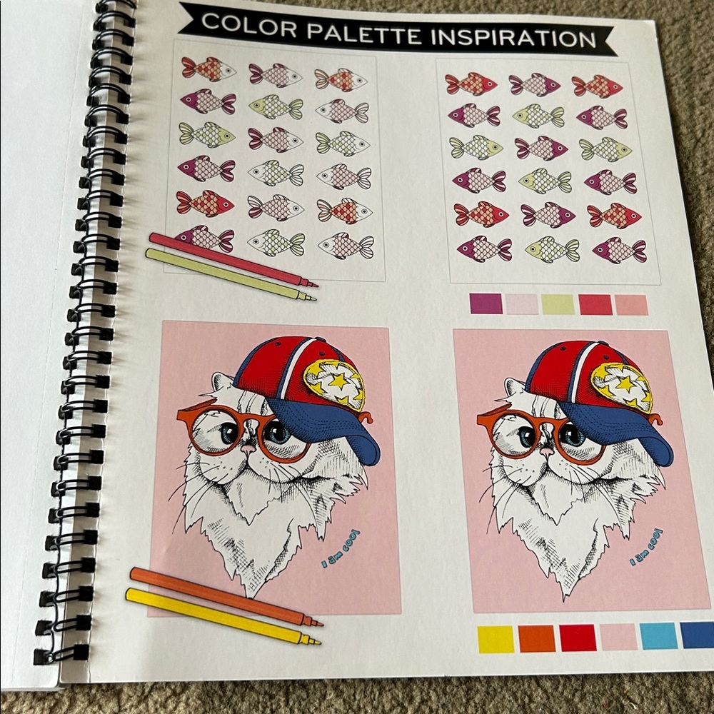 CATS Color & Frame Coloring Book - Picture 3 of 7
